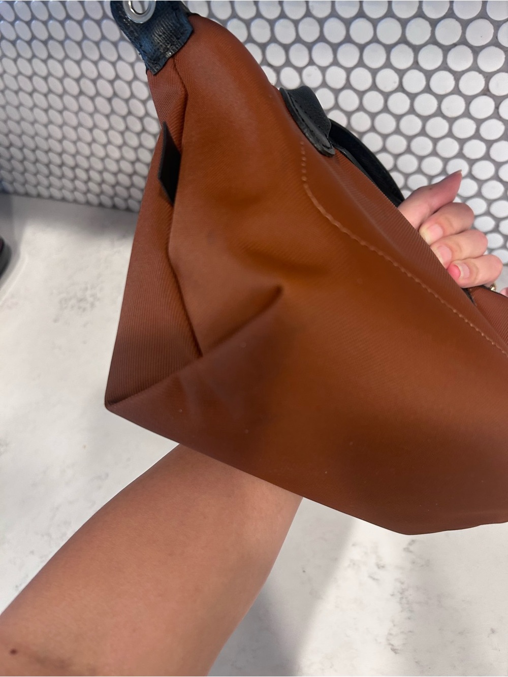 Authentic Longchamp Le Pliage Energy XS Crossbody Chocolate - Picture 10 of 12